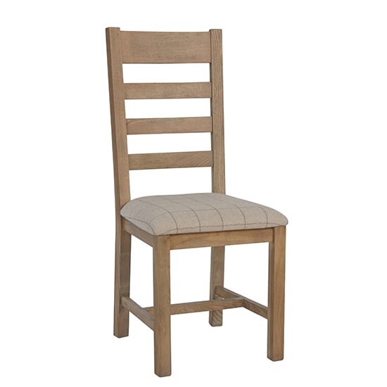 Photo of Hants wooden dining chair in smoked oak with natural seat