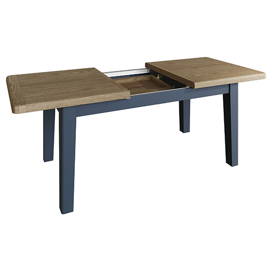 Hants Extending Wooden 180cm Dining Table In Blue Furniture in Fashion