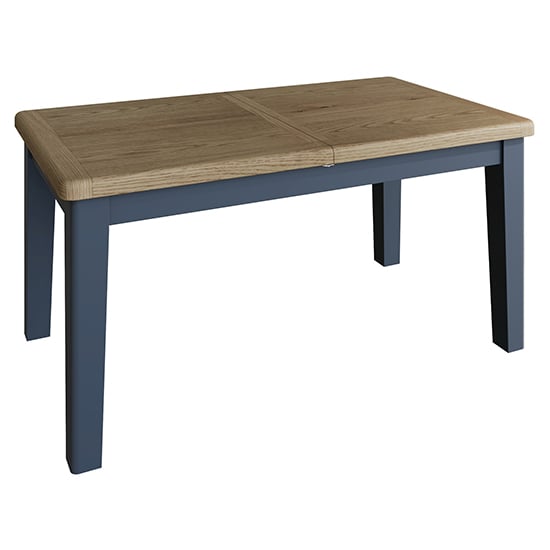 Photo of Hants extending wooden 180cm dining table in blue