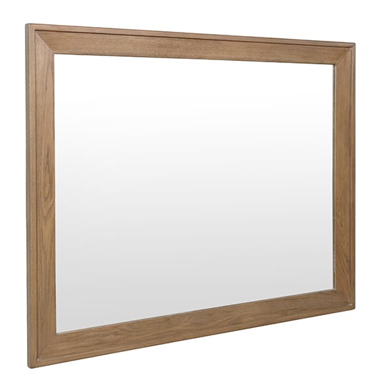 Photo of Hants wall mirror in smoked oak wooden frame