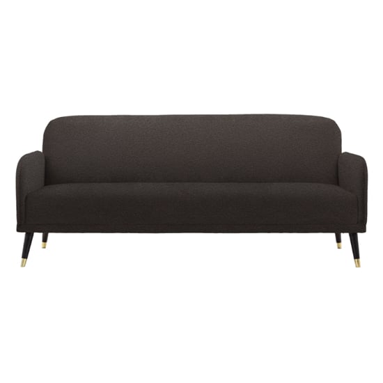 Read more about Harare fabric 3 seater sofa bed with black legs in dark grey