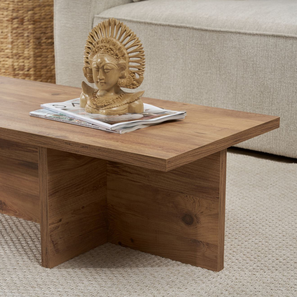 Harbor Rectangular Wooden Coffee Table in Atlantic Pine