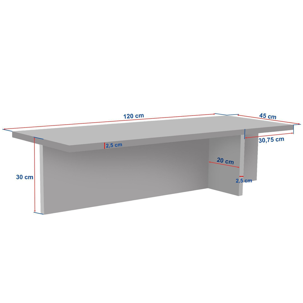 Harbor Rectangular Wooden Coffee Table in Venezia Walnut