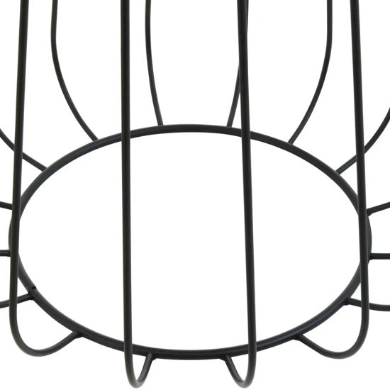Harbor Tall Velvet Seat Stool With Black Metal Caged Base
