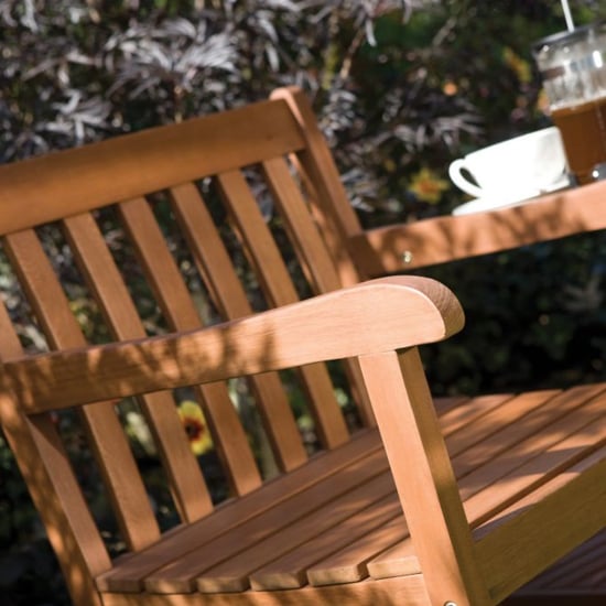 Harlesden Outdoor Wooden Companion Seats In Factory Stain_2