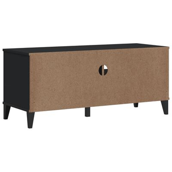 Harlow Wooden TV Stand With 2 drawers In Black