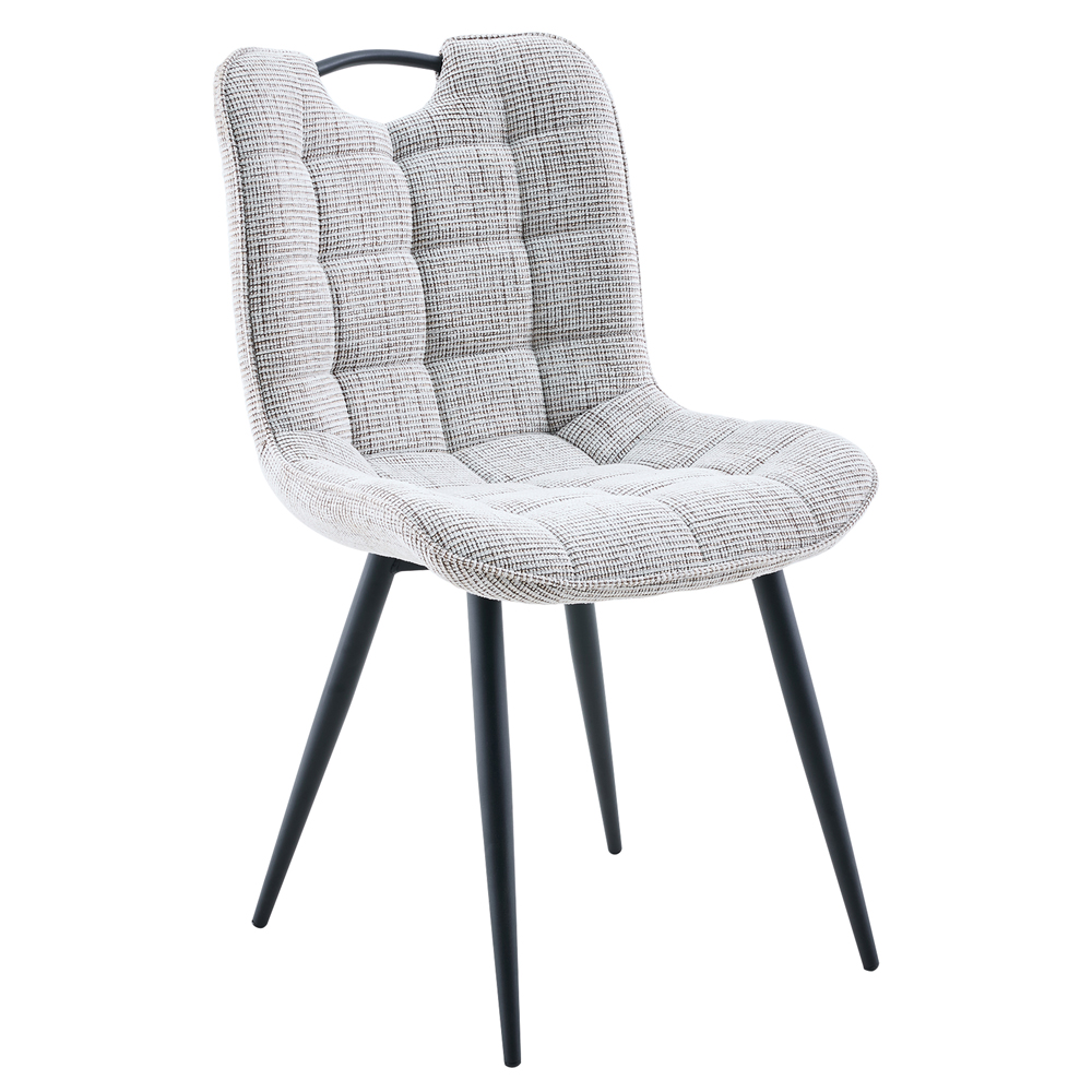 Harmony Grey Wooden Dining Table with 6 Biscuit Chairs