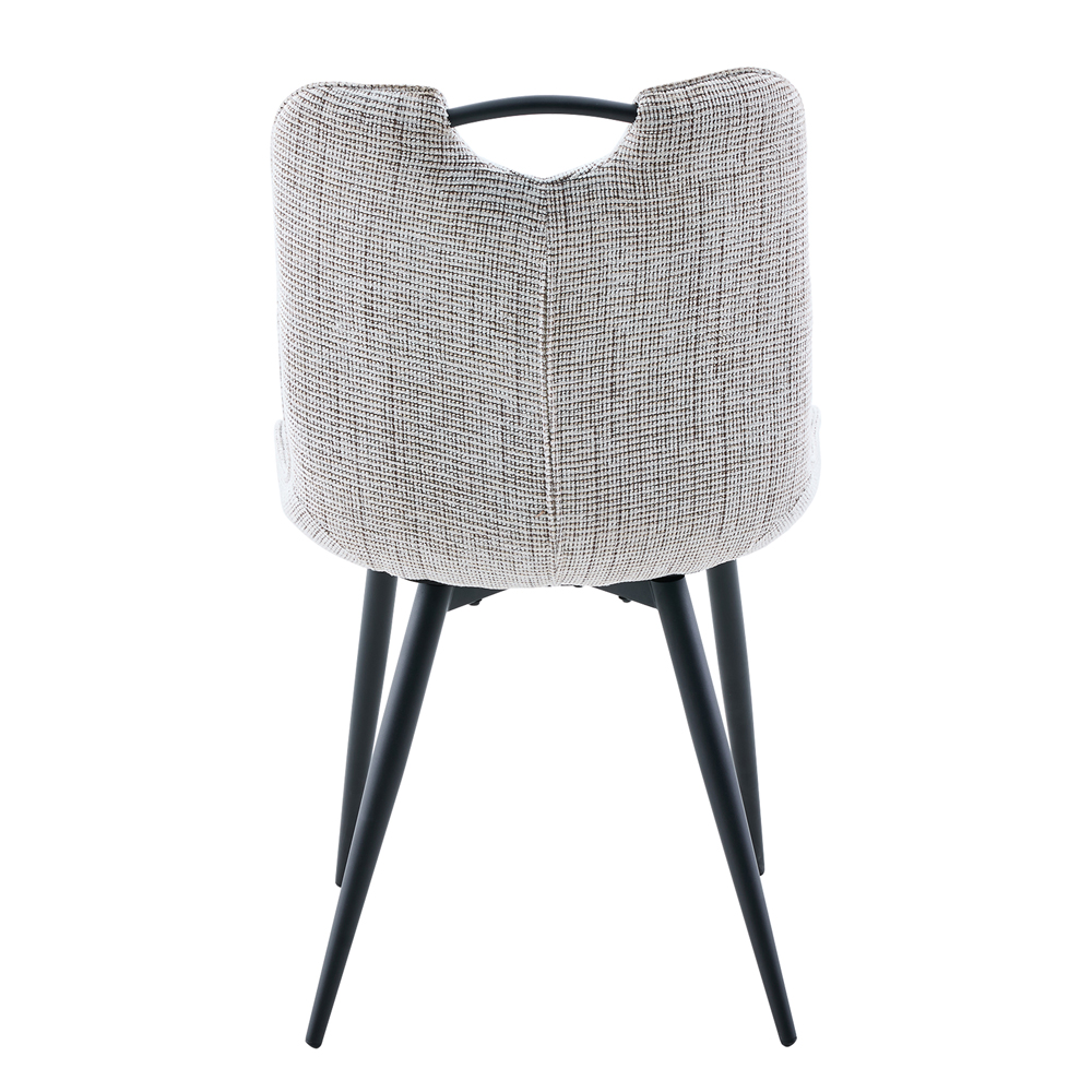 Harmony Grey Wooden Dining Table with 6 Biscuit Chairs