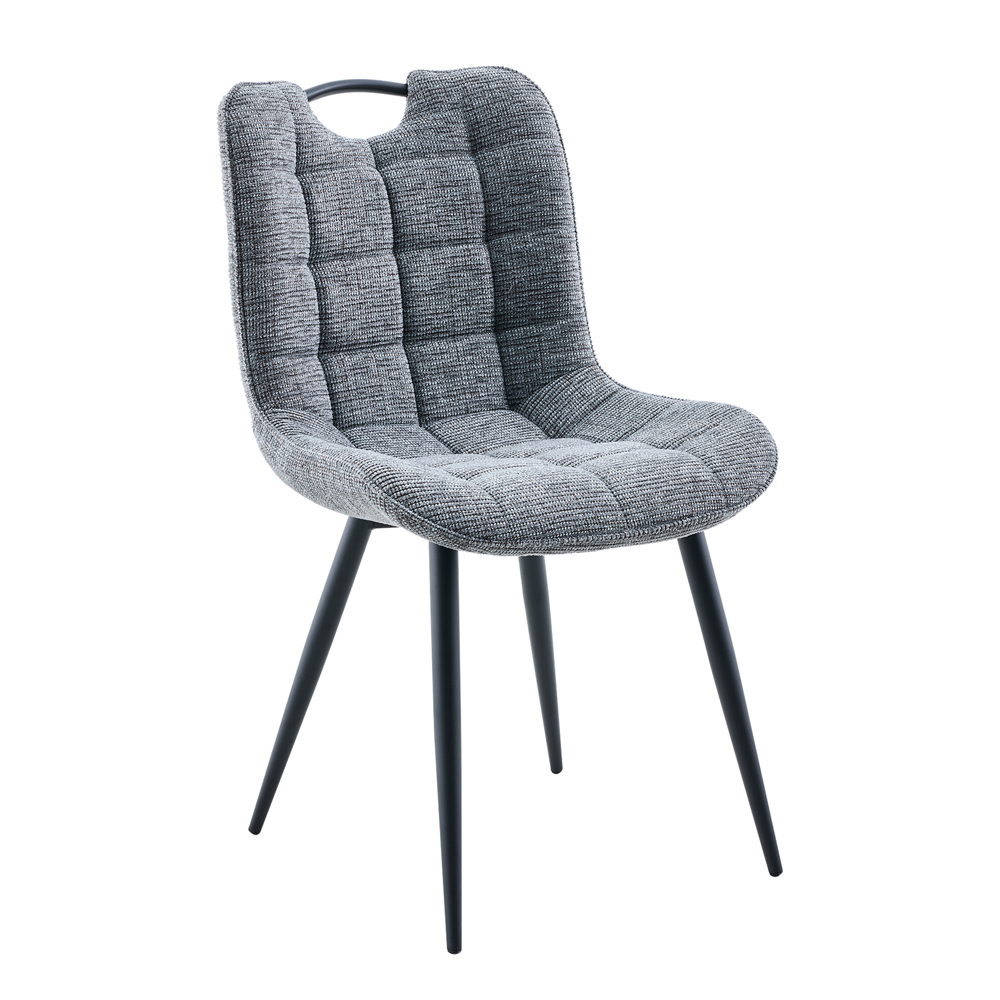 Harmony Grey Wooden Dining Table with 6 Dark Grey Chairs