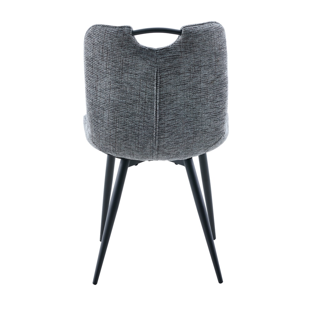 Harmony Grey Wooden Dining Table with 6 Dark Grey Chairs