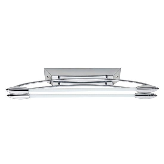 Product photograph of Harper Led 2 Light Small Flush Ceiling Light In Polished Chrome from Furniture in Fashion