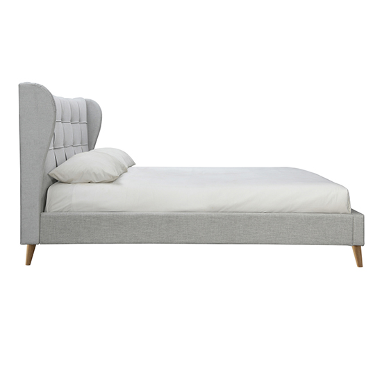 Harper Fabric Small Double Bed In Dove Grey_6