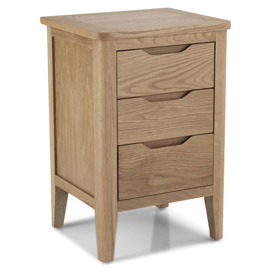 Harriet Wooden Bedside In Robust Solid Oak Furniture in Fashion