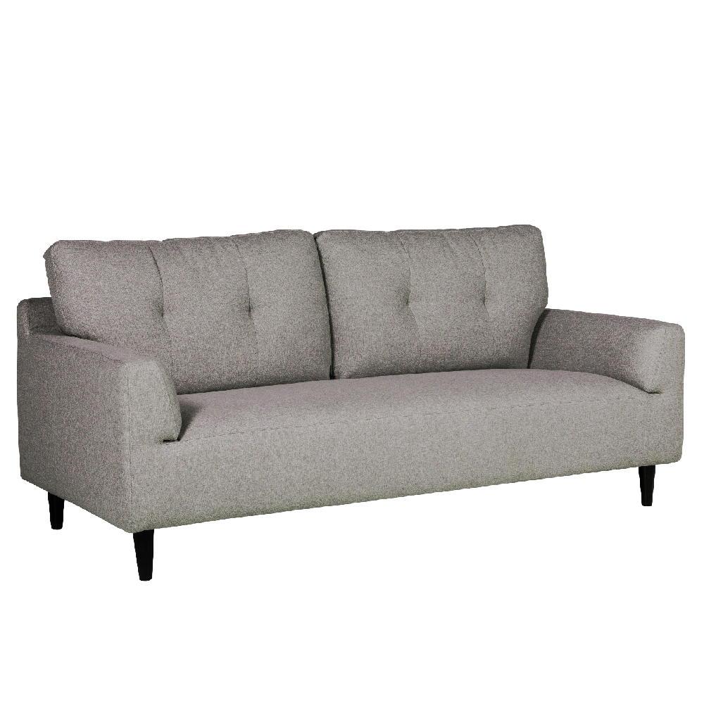 Read more about Harringay fabric 3 seater sofa with black legs in charcoal