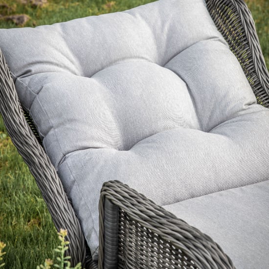 Harrisburg Outdoor Reclining Chair And Footstool In Grey_2