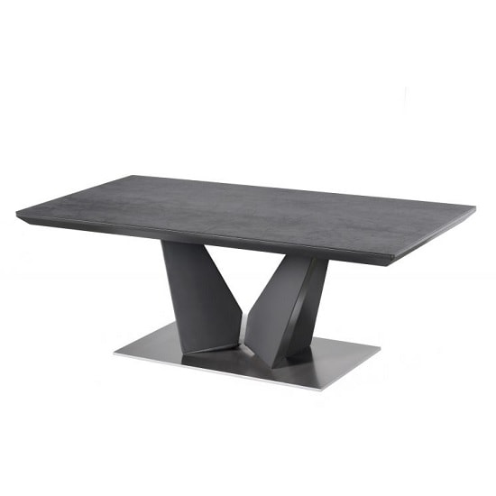 Photo of Ware coffee table rectangular in grey ceramic