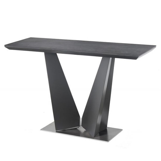 Photo of Ware console table rectangular in grey ceramic