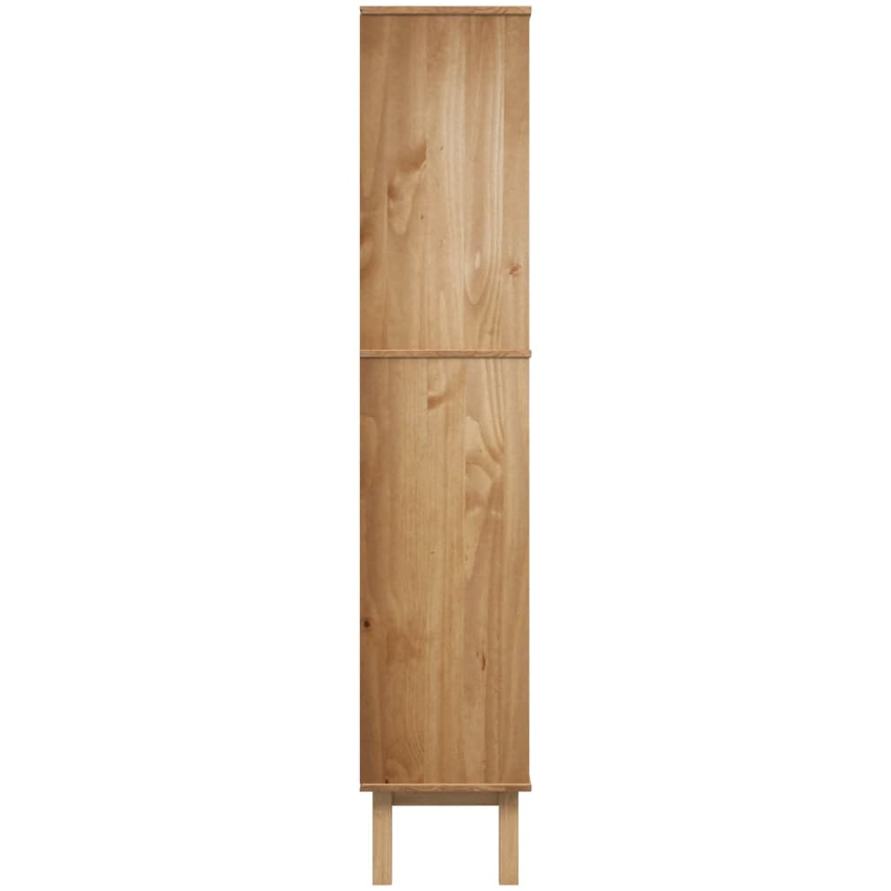 Harrow Wooden Bookcase With 2 Drawers In Brown