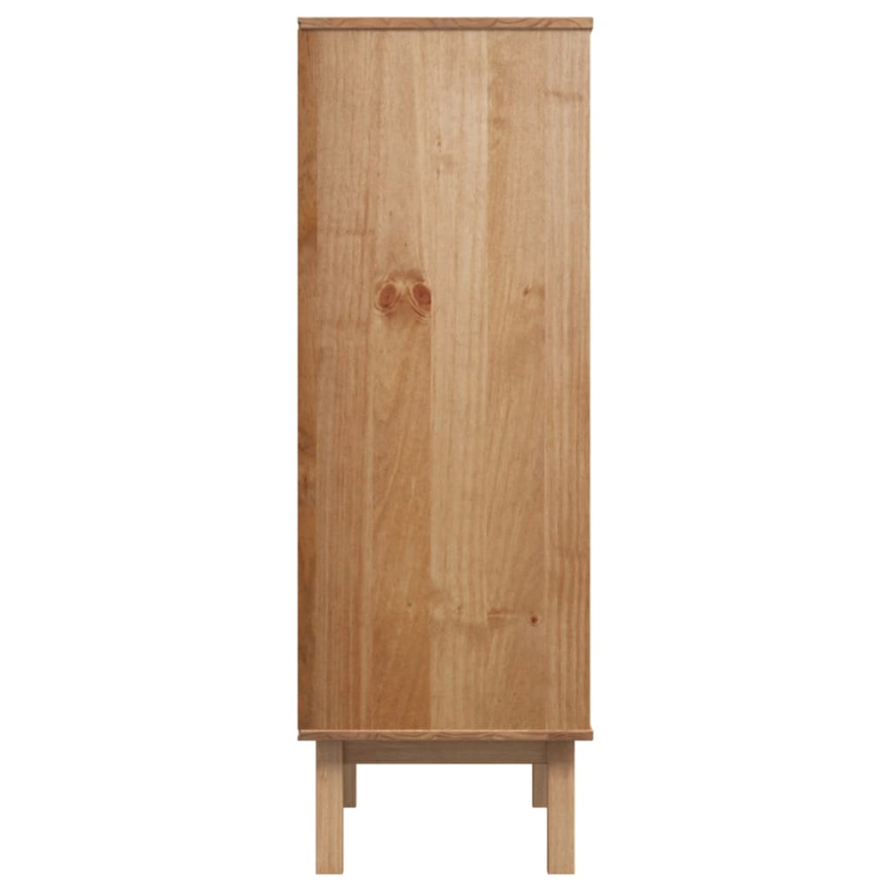 Harrow Wooden Highboard With 3 Doors 3 Drawers In White Brown