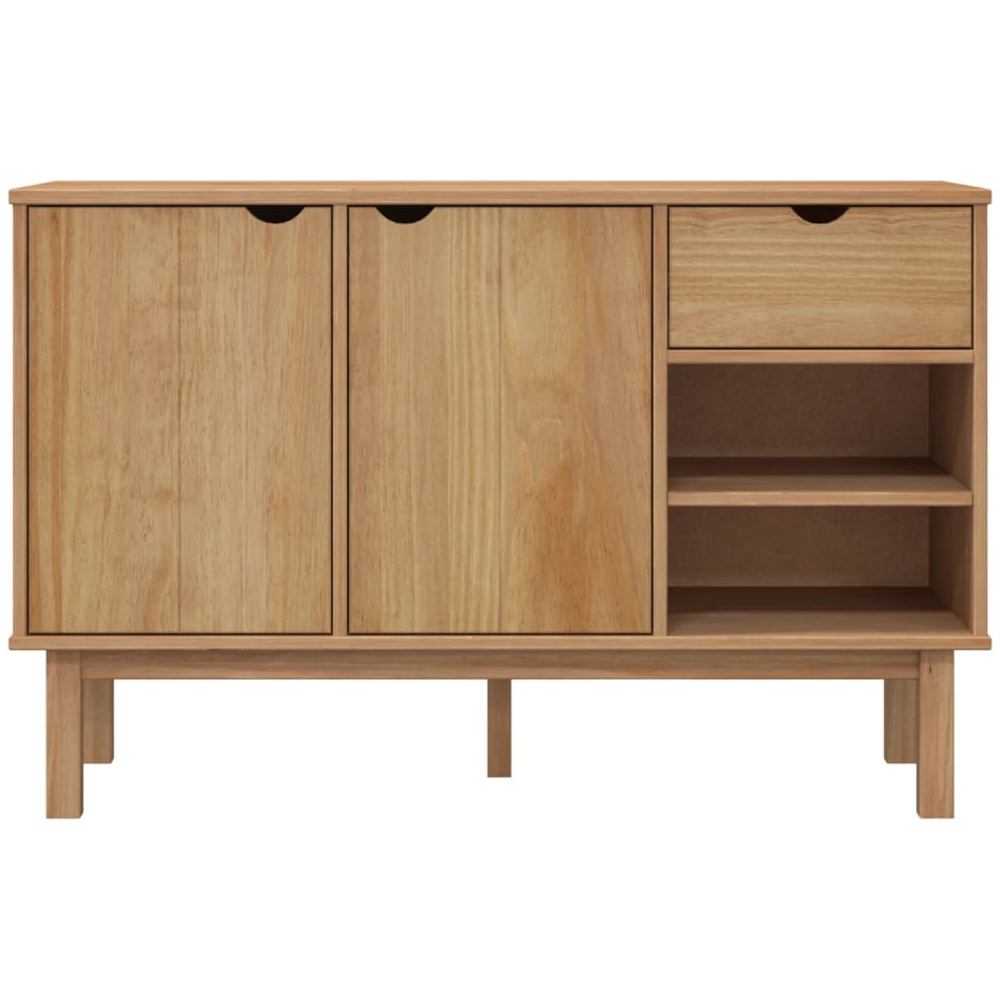 Harrow Wooden Sideboard With 2 Doors 1 Drawer In Brown