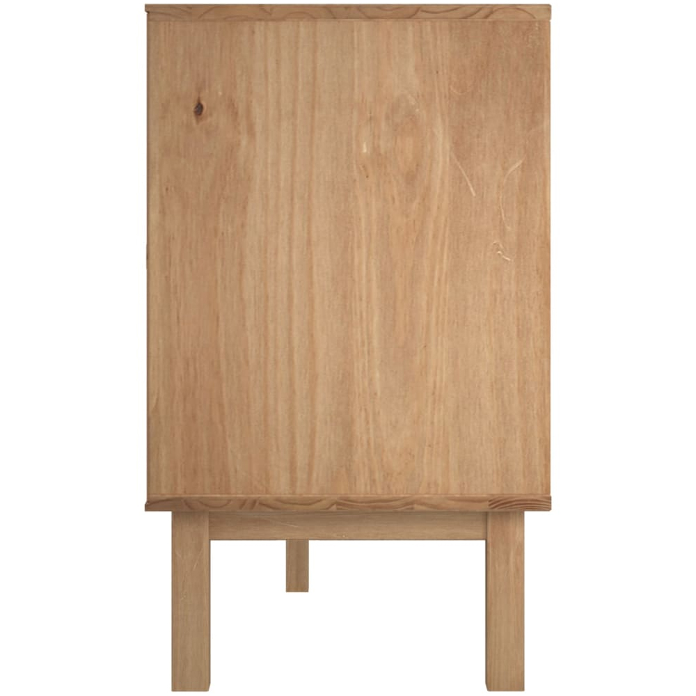 Harrow Wooden Sideboard With 2 Doors 3 Drawers In Grey Brown
