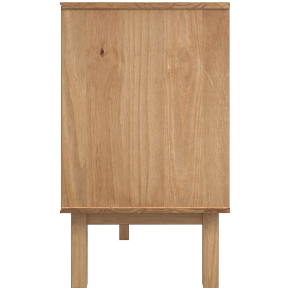 Harrow Wooden Sideboard With 3 Doors 3 Drawers In Brown