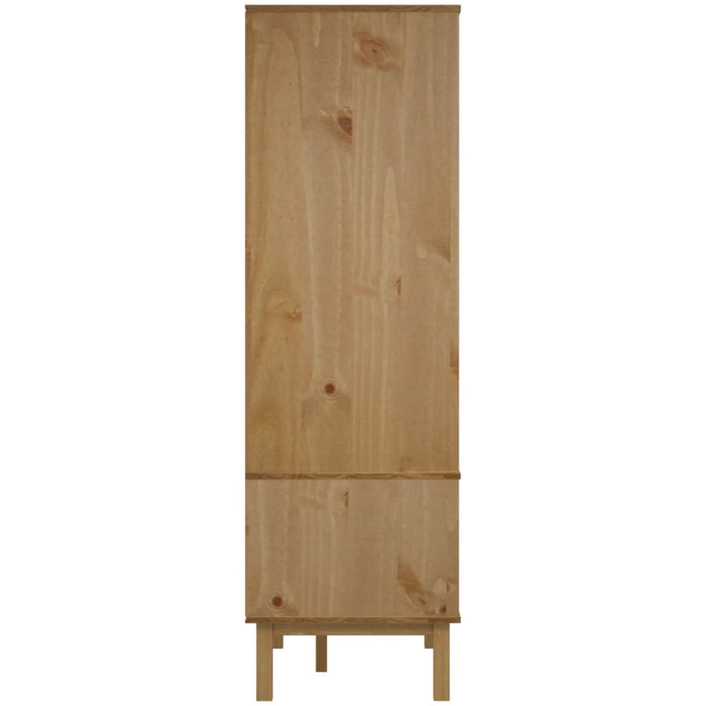 Harrow Wooden Wardrobe With 2 Doors 2 Drawers In Grey Brown