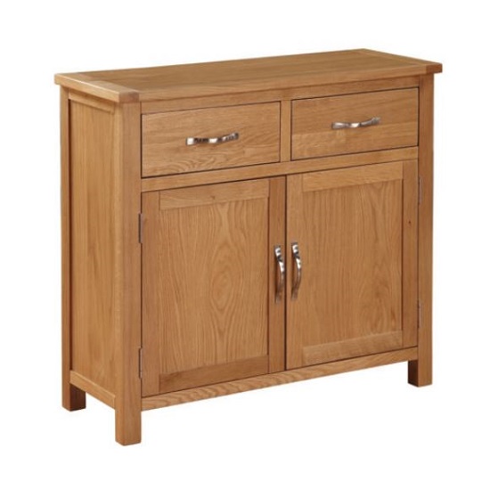 Hart Wooden Small Sideboard In Oak Finish With Two Doors