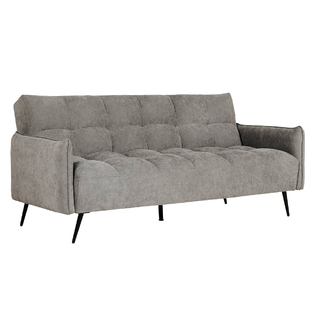 Read more about Hartford fabric sofa bed with black legs in dark grey