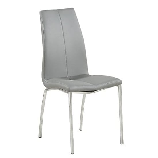 Hartley Black Glass Bistro Dining Table 4 Opal Grey Chairs