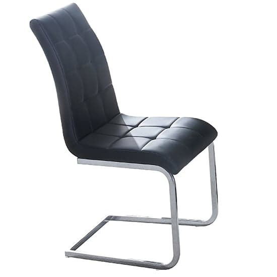 Hartley Black Glass Bistro Dining Table 4 Paris Black Chairs