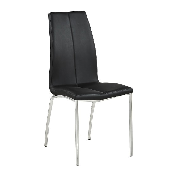 Hartley Clear Glass Dining Table With 4 Opal Black Chairs