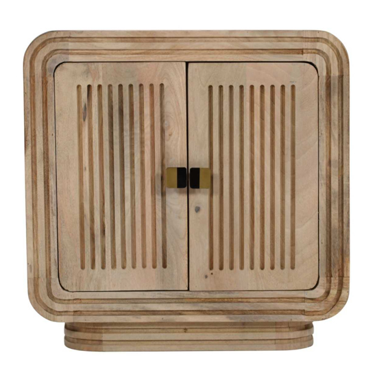 Read more about Harvey carved mango wood sideboard with 2 doors in natural