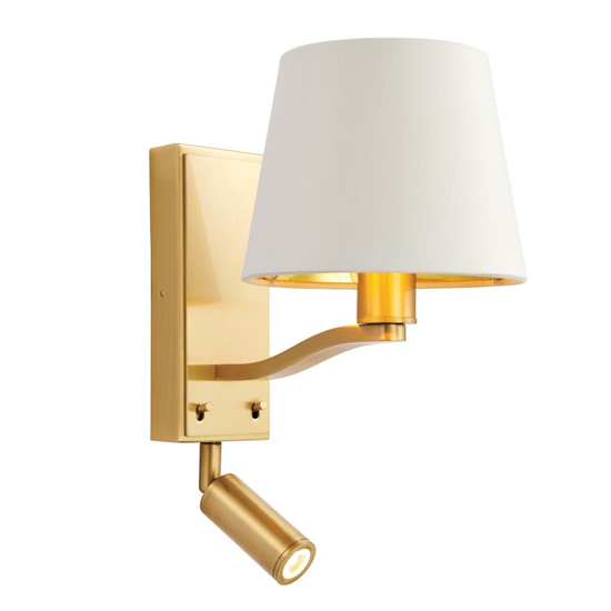 Harvey Large Wall Light In Brushed Gold