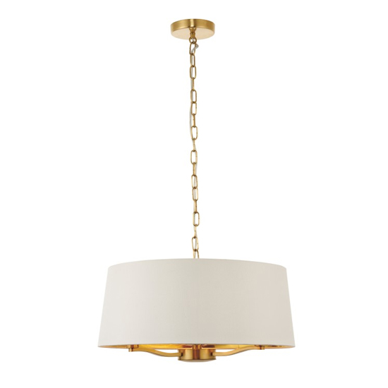 Harvey Wall Hung 1 Pendant Light In Brushed Gold