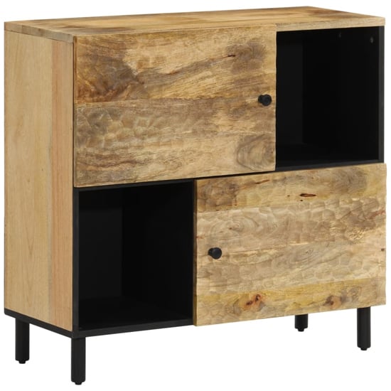 Harwich Mango Wood Storage Cabinet With 2 Doors In Natural