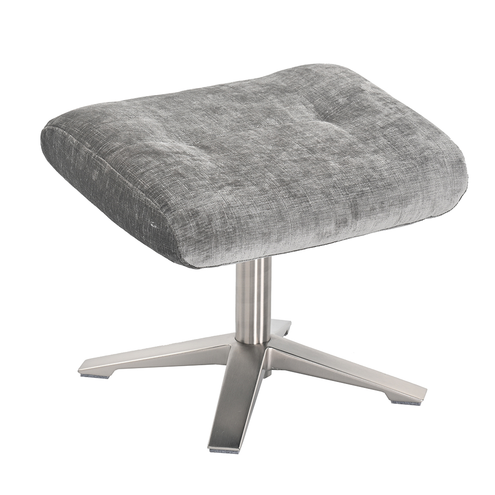Haslet Fabric Recliner Chair With Stool In Wishing Well
