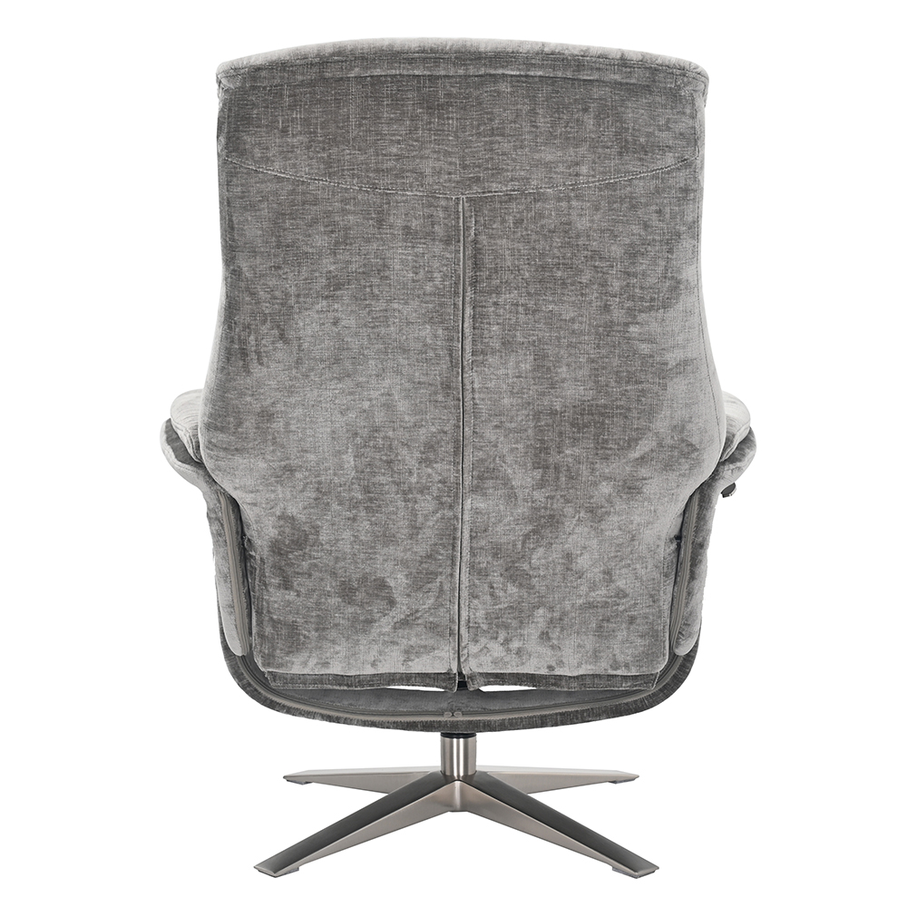 Haslet Fabric Recliner Chair With Stool In Wishing Well