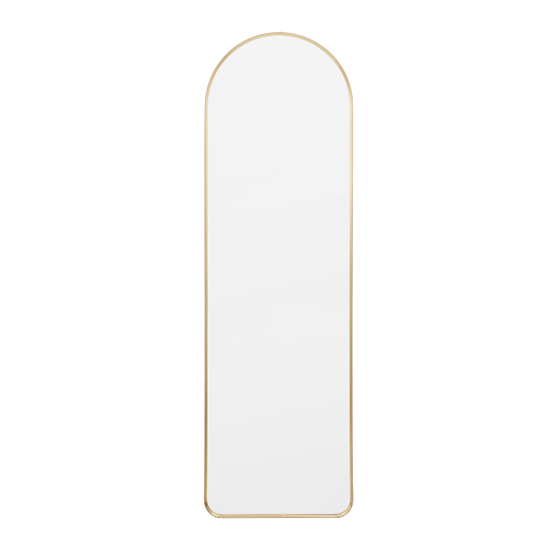 Hasselt Arch Wall Mirror In Gold Aluminium Frame