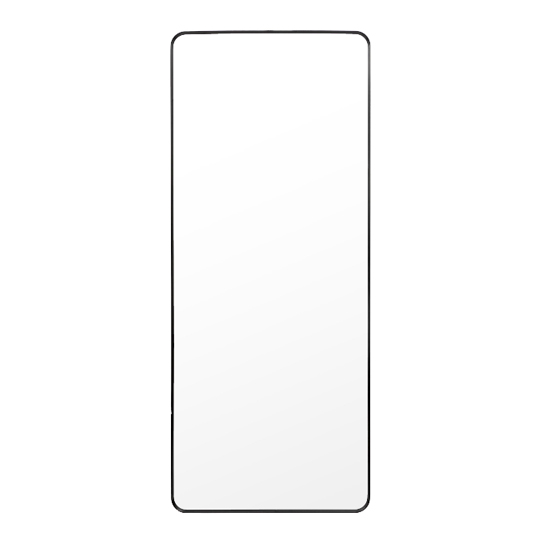 Hasselt Extra Large Wall Mirror In Black Aluminium Frame Furniture in