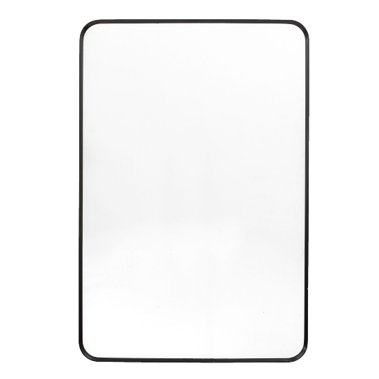 Read more about Hasselt small wall mirror in black aluminium frame