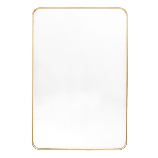 Product photograph of Hasselt Small Wall Mirror In Gold Aluminium Frame from Furniture in Fashion