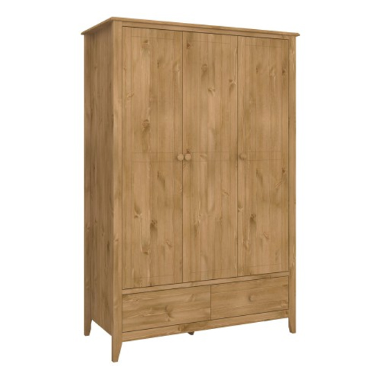 Photo of Hasten wooden wardrobe with 3 doors in pine