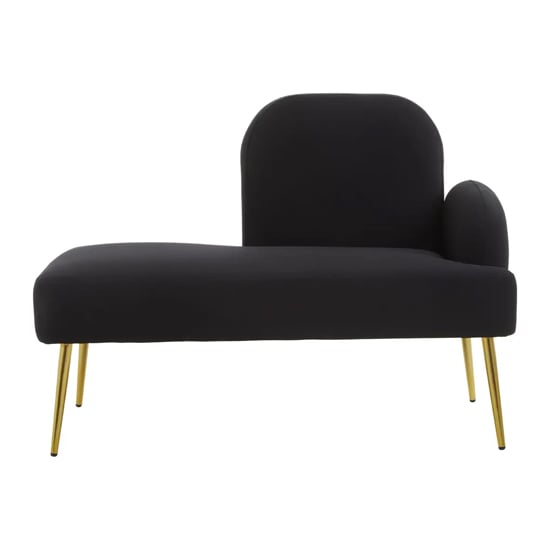 Product photograph of Havana Fabric Lounge Chaise Chair In Black from Furniture in Fashion