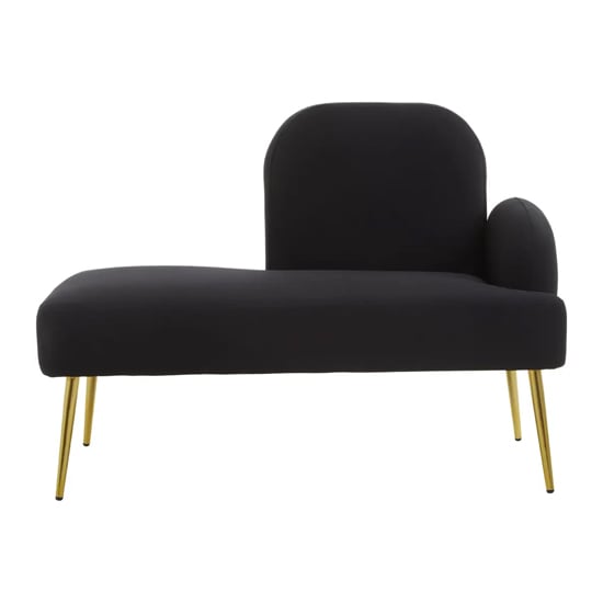 Read more about Havana fabric lounge chaise chair in black