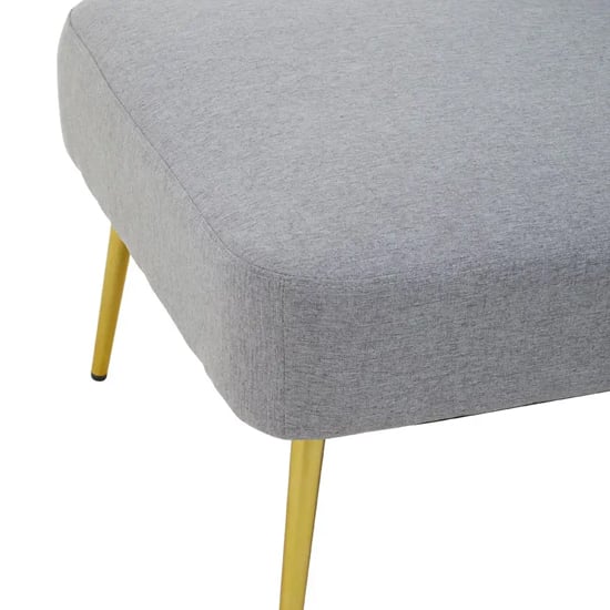 Havana Fabric Lounge Chaise Chair In Grey