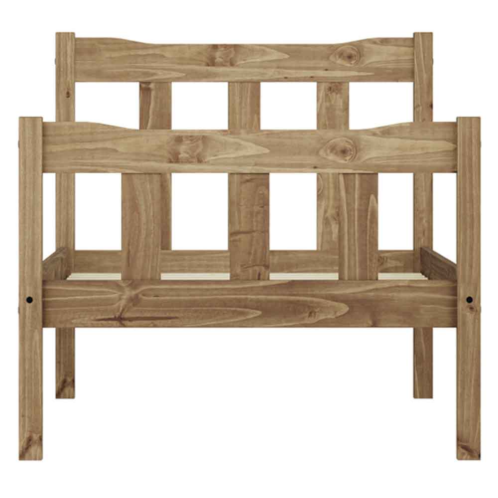 Havanan Wooden Single Bed In Natural Pine