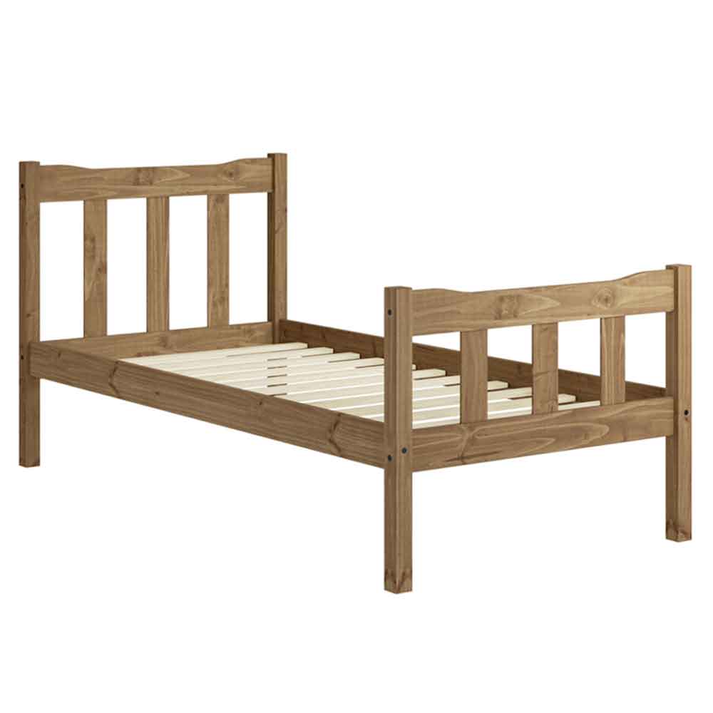 Havanan Wooden Single Bed In Natural Pine