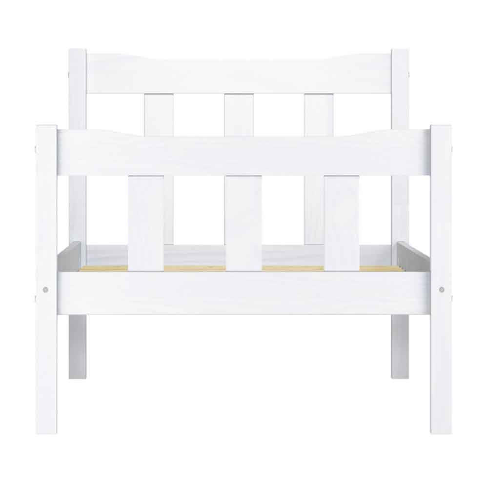 Havanan Wooden Single Bed - White