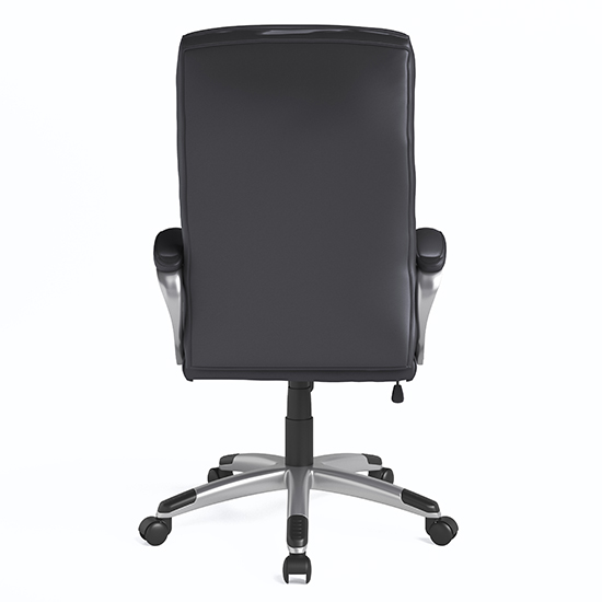 Havard Faux Leather Home And Office Chair In Black